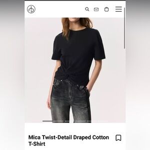 Rag & Bone Mica Twist-Detail Draped Cotton NWOT